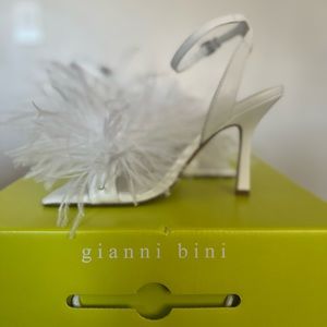 White feather heels